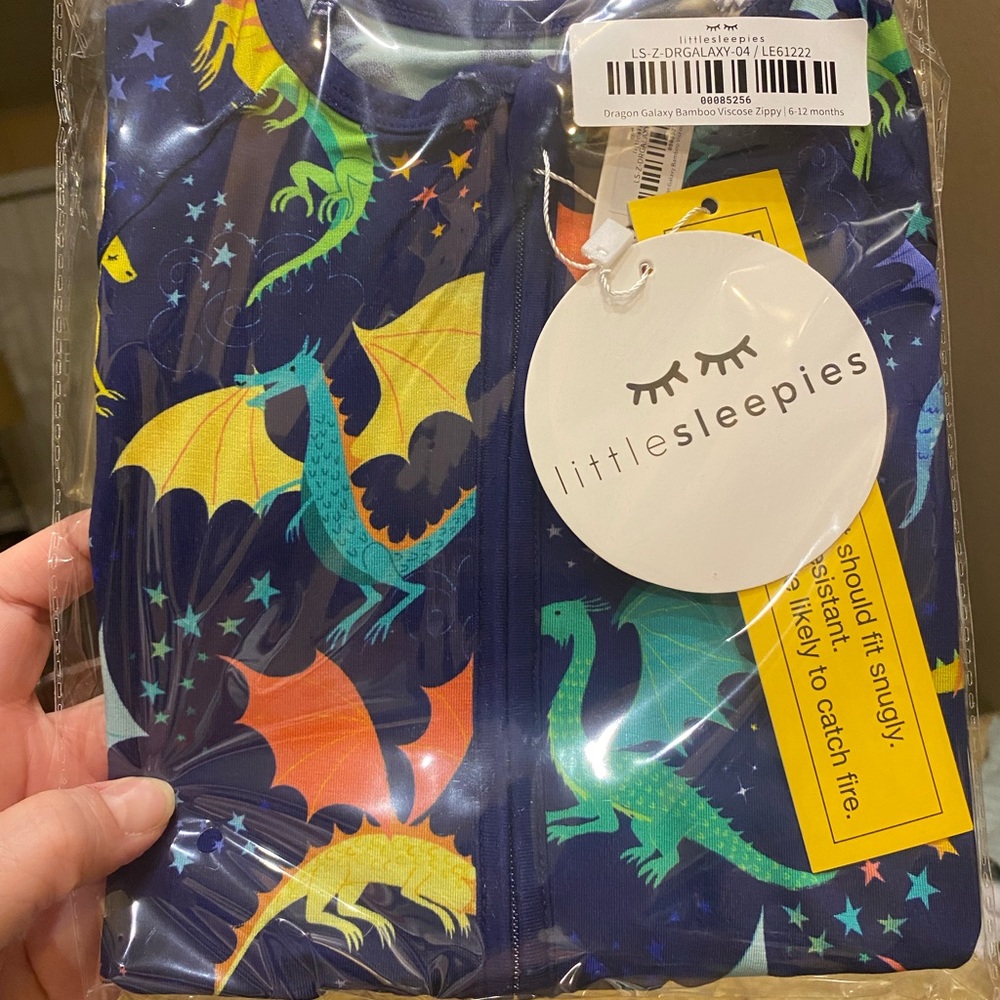 Limited edition Little Sleepies Dragon Galaxy Zippy 6–12M